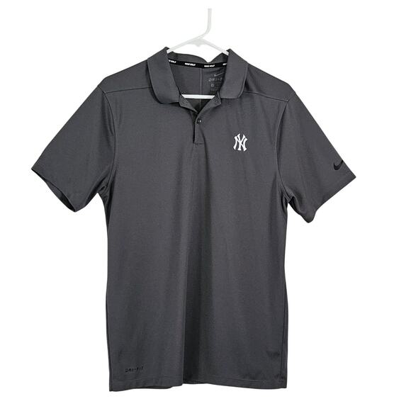 Nike Golf Other - Nike Golf Polo Shirt Men S Gray New York Yankees Dri-Fit EUC